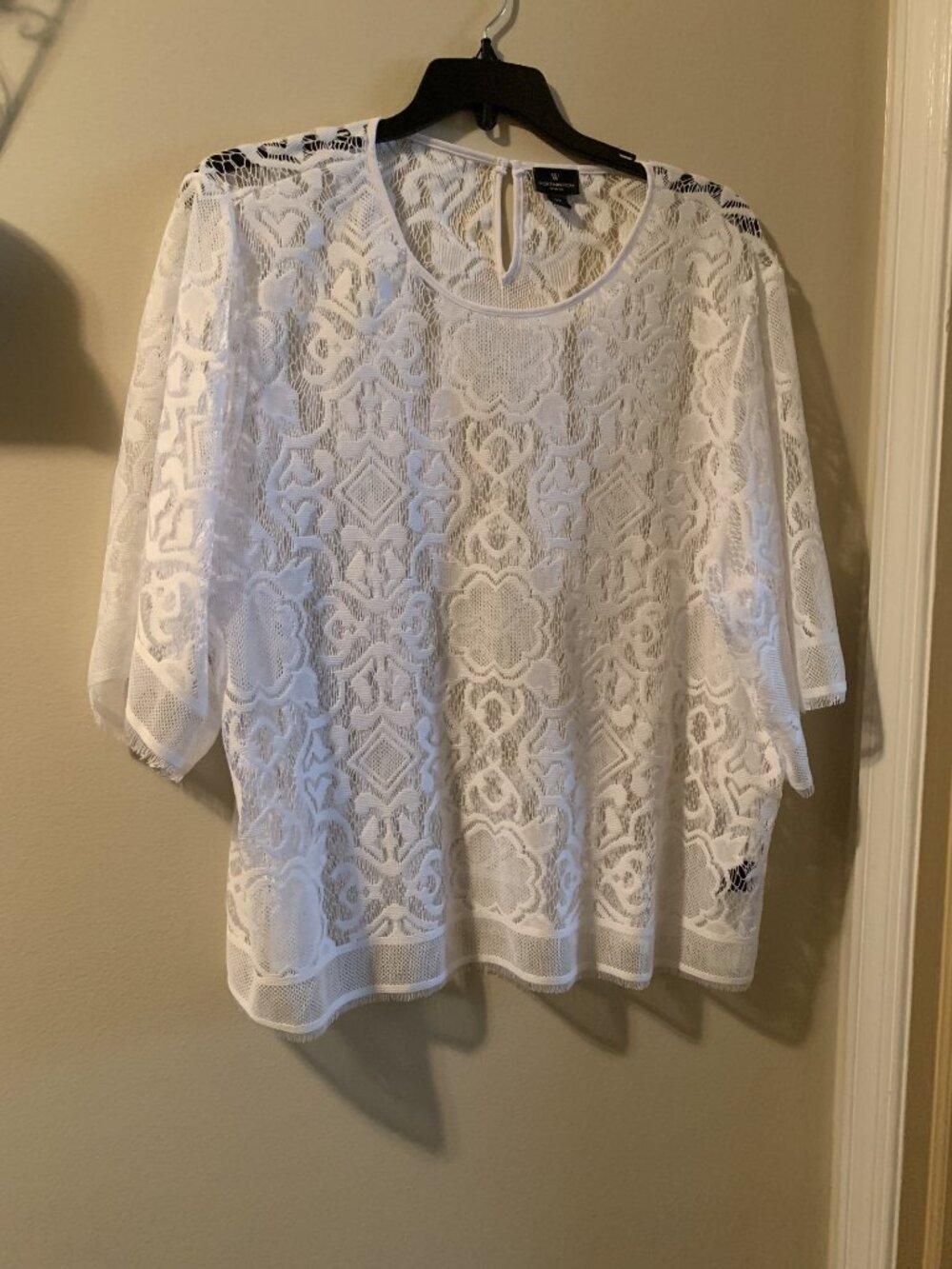 Lace white blouse